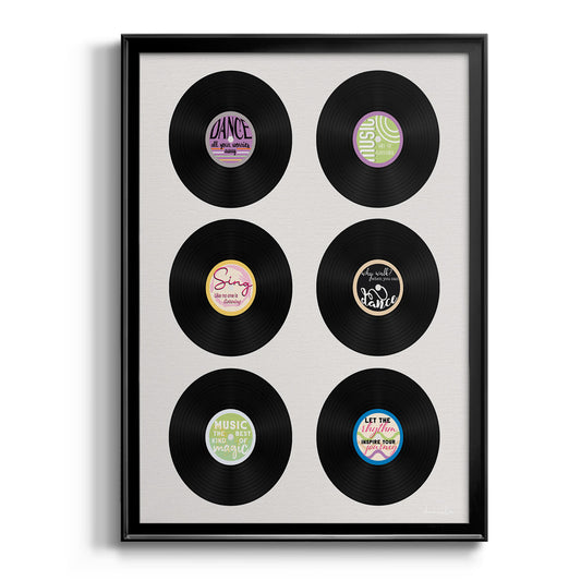 Vinyl Inspiration - Modern Framed Canvas Print