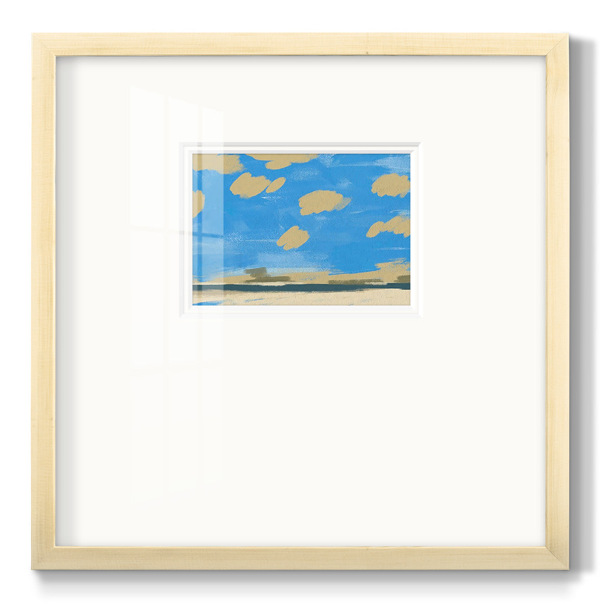 Textured Beachscape II - Double Matboard Framed Print