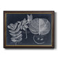 Foliage on Navy I Premium Framed Canvas- Ready to Hang