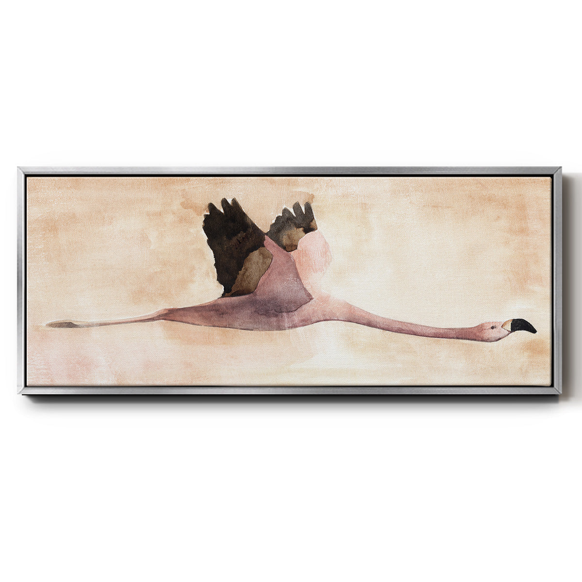 Touching Down II - Floater Framed Canvas Print