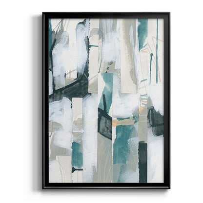 Sea Cavern Strata III - Modern Framed Canvas Print