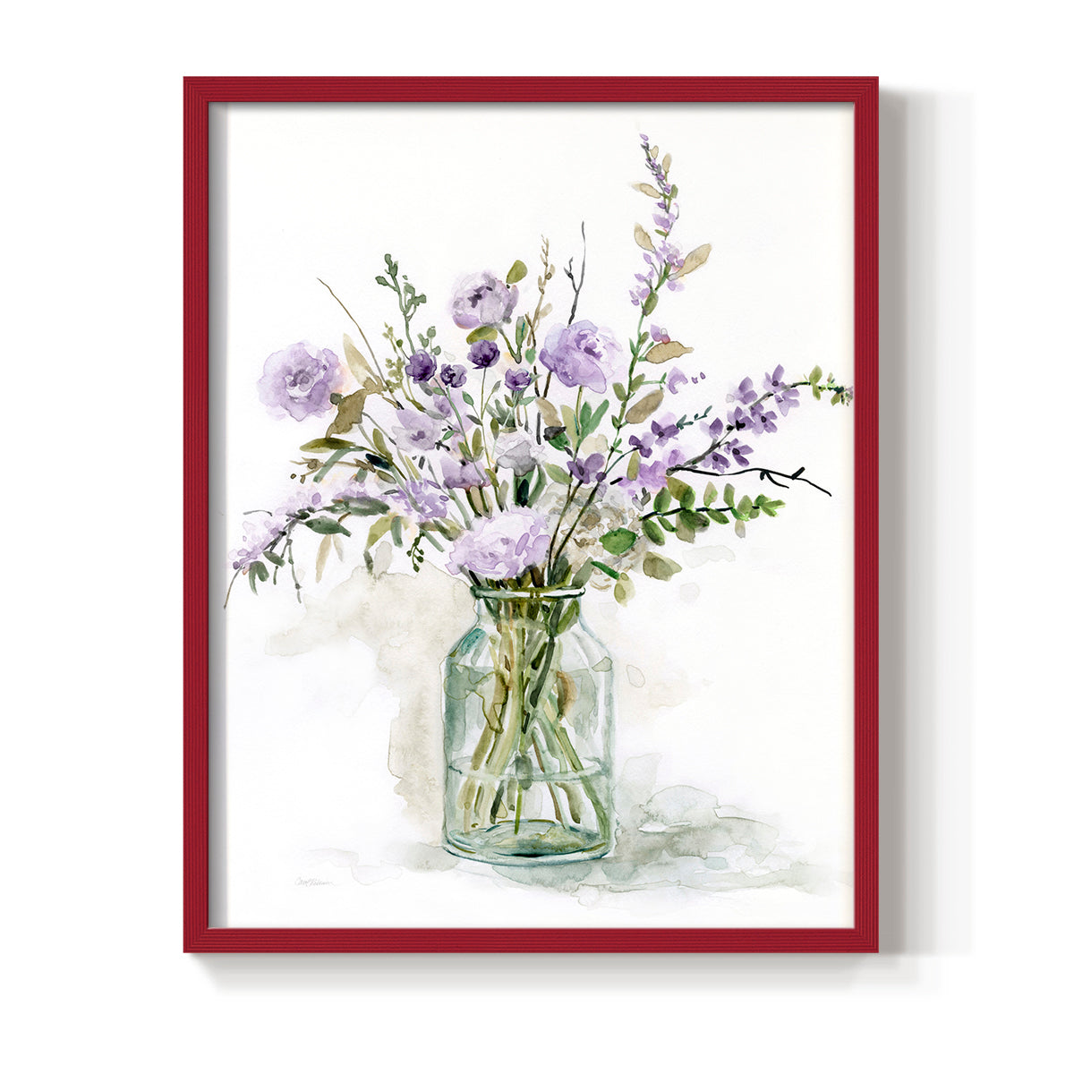 Purple Passion I - Restickable Framed Art Print