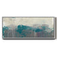 Teal Range II - Floater Framed Canvas Print