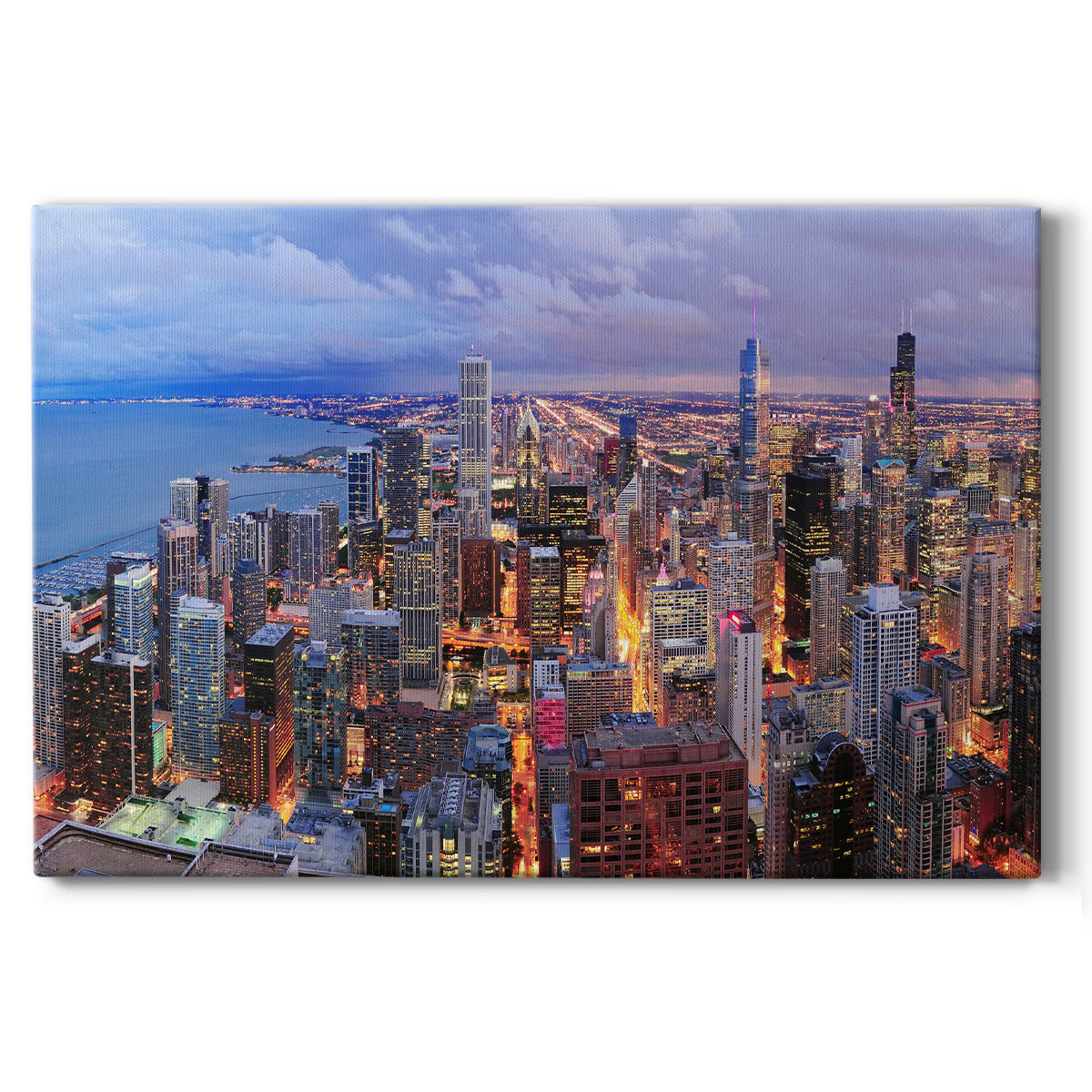 Chicago Aerial IV - Gallery Wrapped Canvas