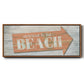 Welcome to the Beach - Floater Framed Canvas Print