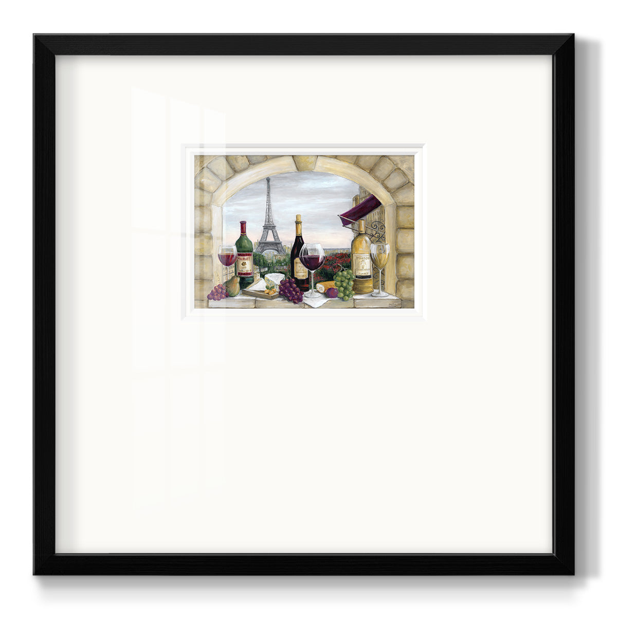 Paris Delight - Double Matboard Framed Print