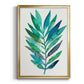Palm Frond Flow II - Modern Framed Canvas Print