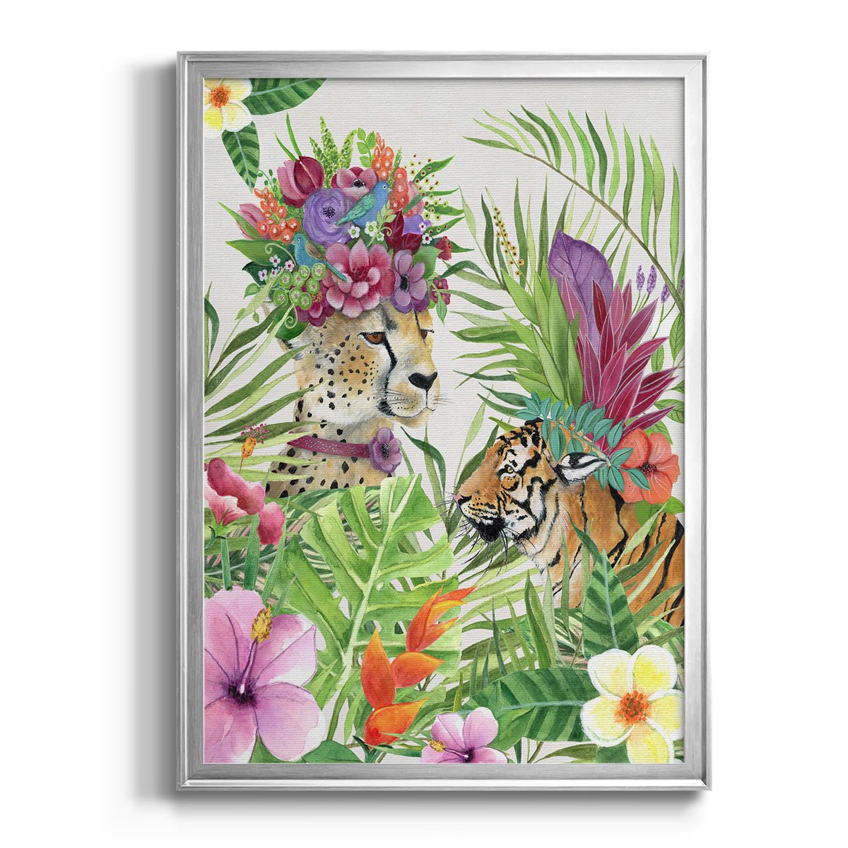 Jungle Royale I - Modern Framed Canvas Print