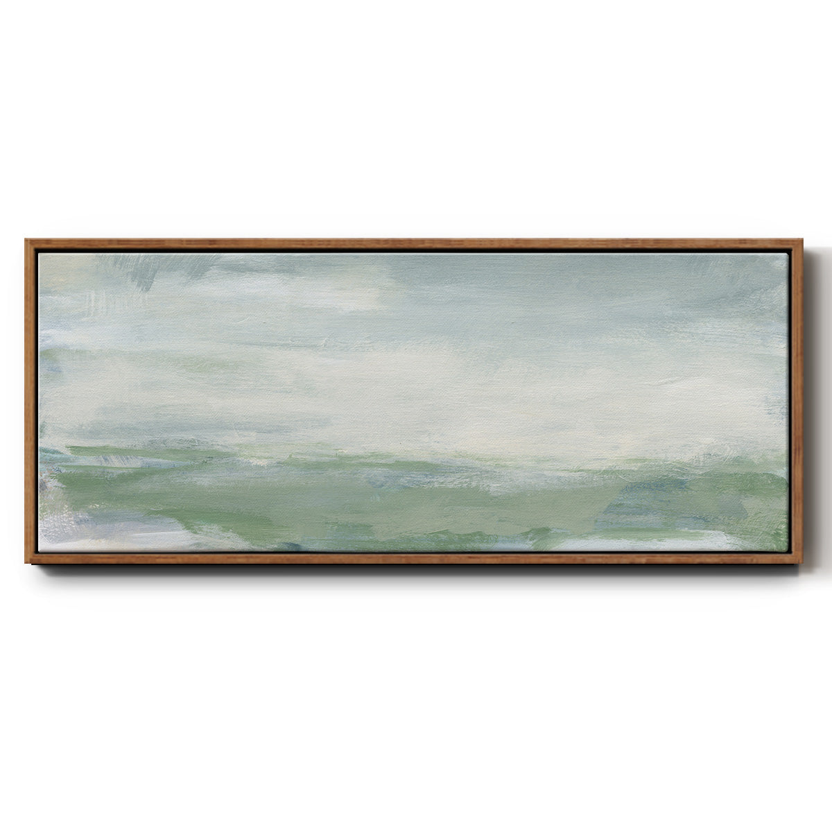 Coastal I - Floater Framed Canvas Print