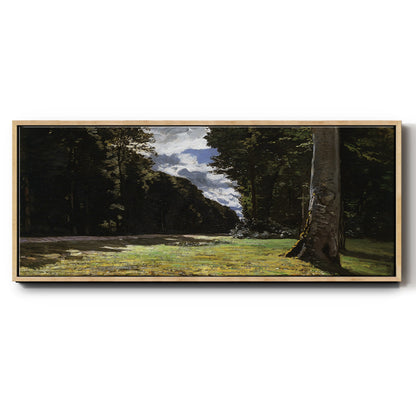 The Road of Chailly in the Fontainbleau Forest, 1865 - Floater Framed Canvas Print