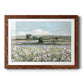 Vintage Poppy Valley - Barnwood Framed Art Print