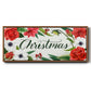 Christmas Flora Wreath Collection D - Floater Framed Canvas Print