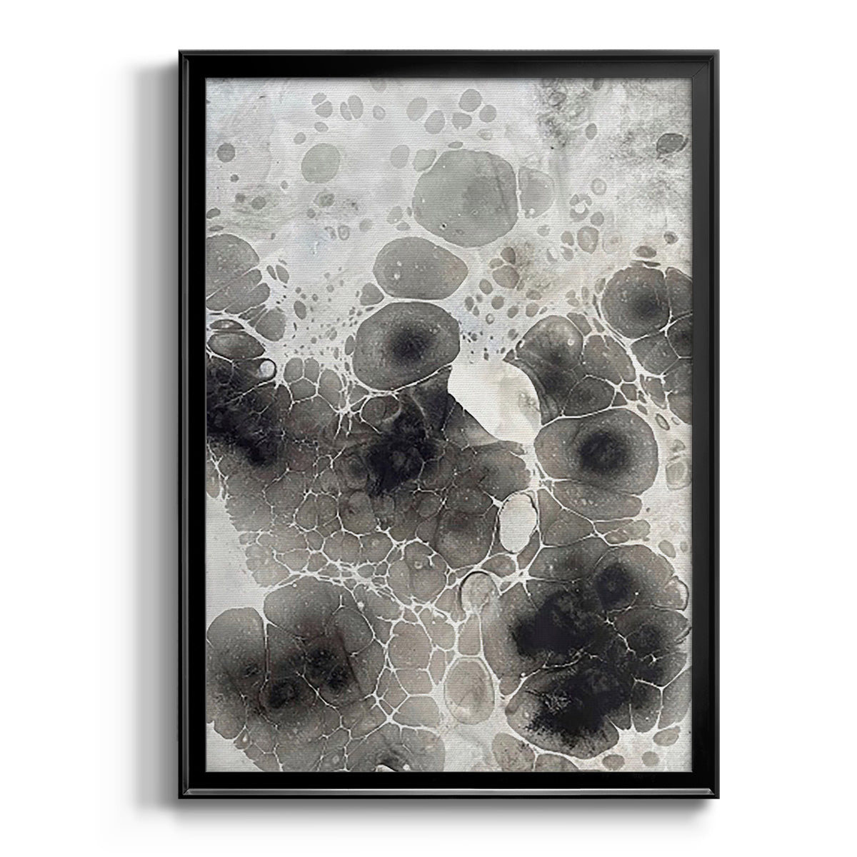 Marbling X - Modern Framed Canvas Print