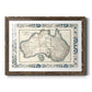 Bordered Map of Australia-Premium Framed Print - Ready to Hang