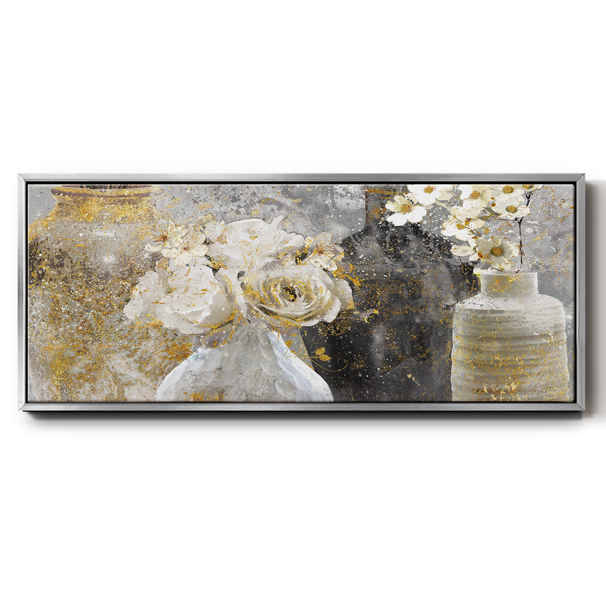 Fleur Couture - Floater Framed Canvas Print