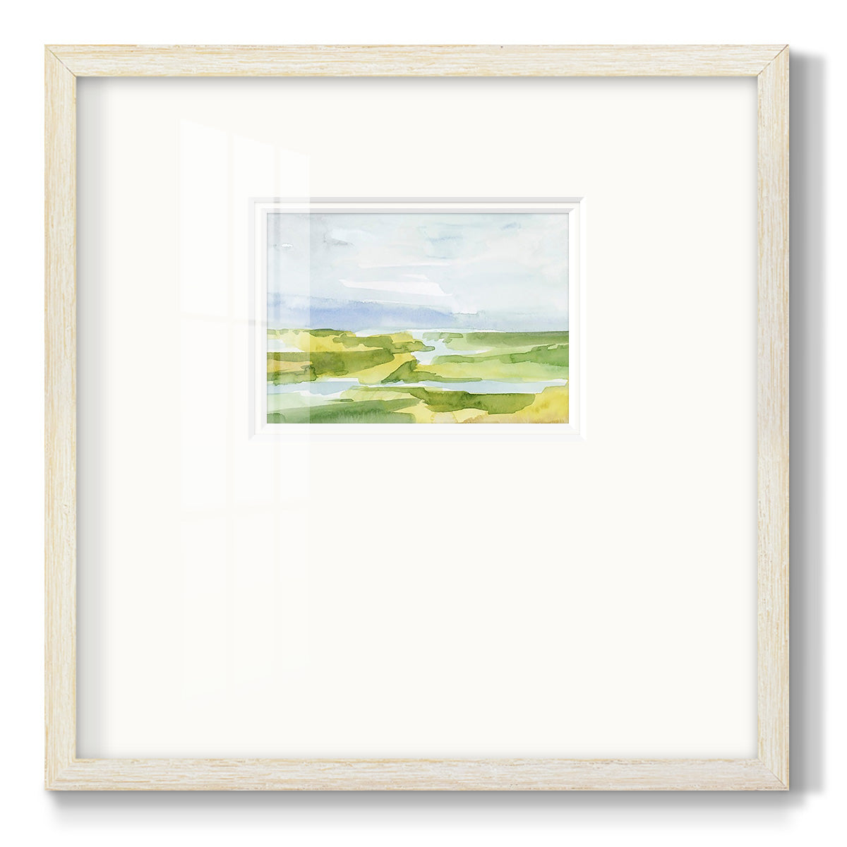 Watery Lowlands III Premium Framed Print Double Matboard