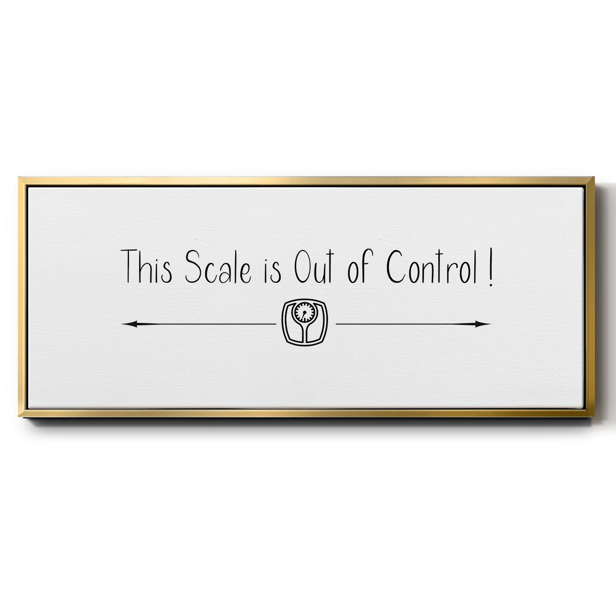 This Scale - Floater Framed Canvas Print