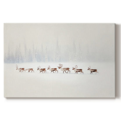 Silver Yule Lullaby - Canvas Art Print