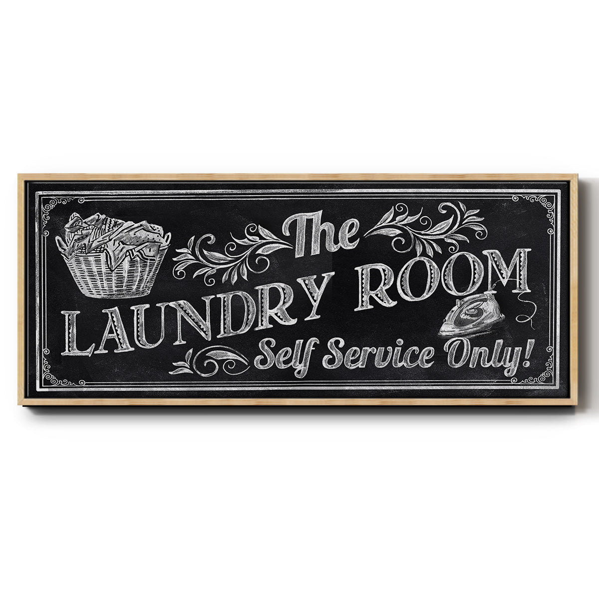 Self Service - Floater Framed Canvas Print
