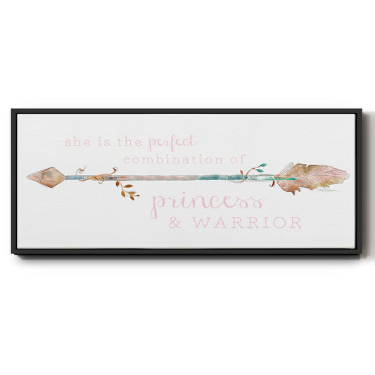 Princess & Warrior - Floater Framed Canvas Print