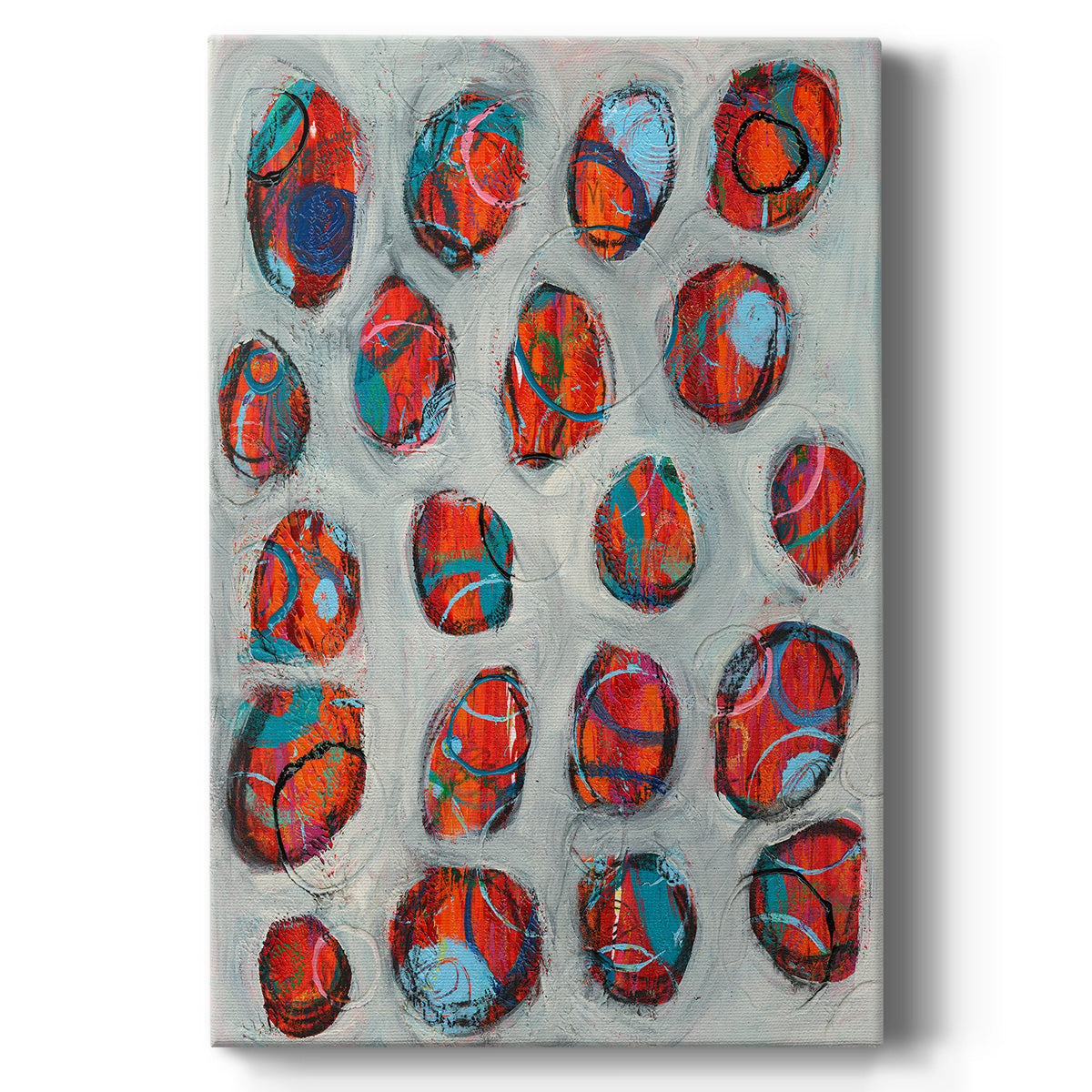 Abstract Circles I Premium Gallery Wrapped Canvas - Ready to Hang