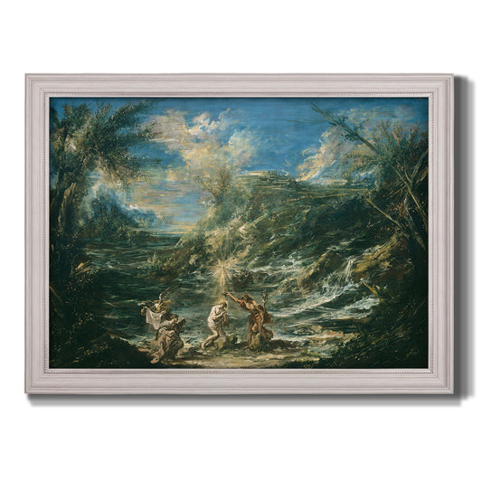 The Baptism of Christ - Ornate Framed Canvas Print