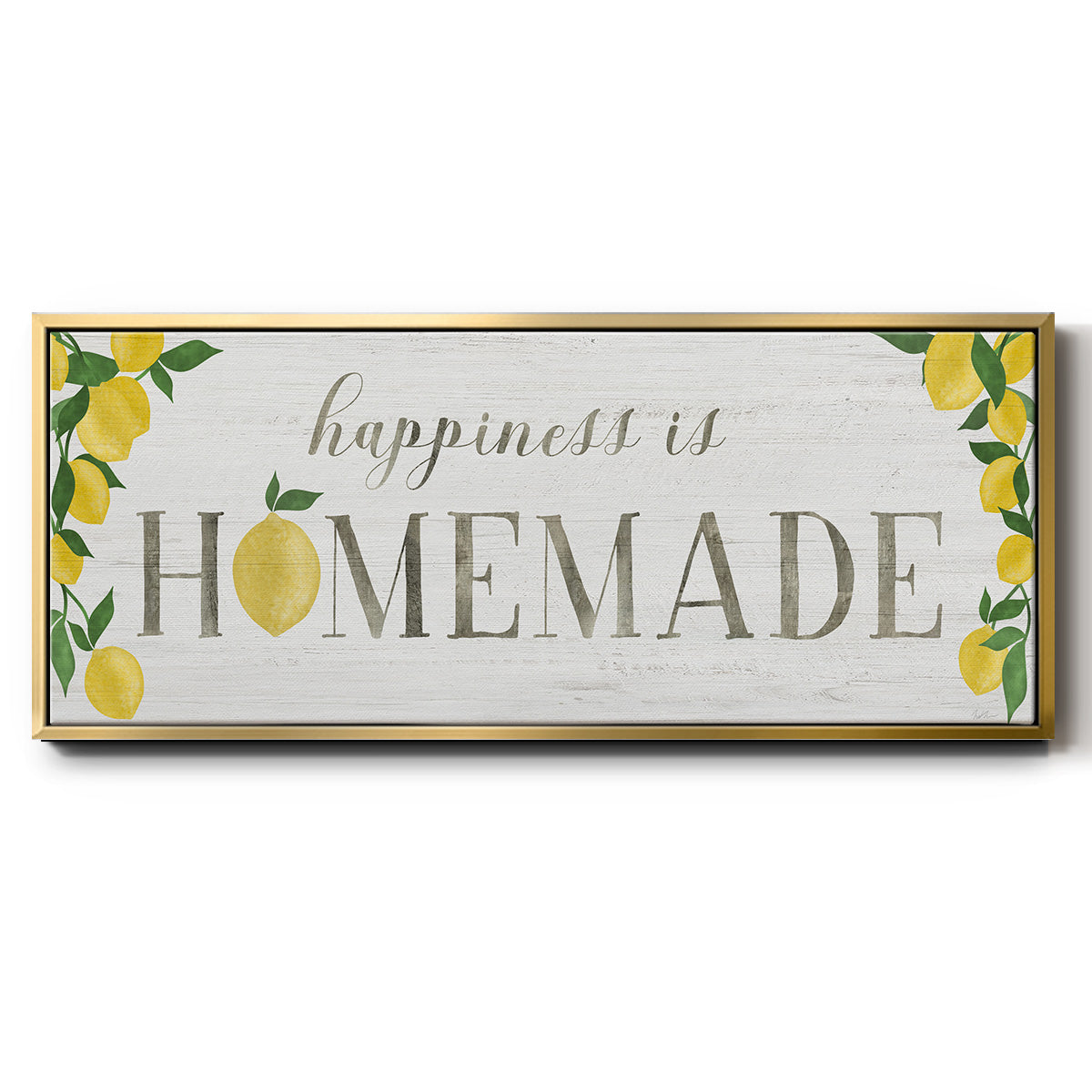 Homemade Lemons - Floater Framed Canvas Print