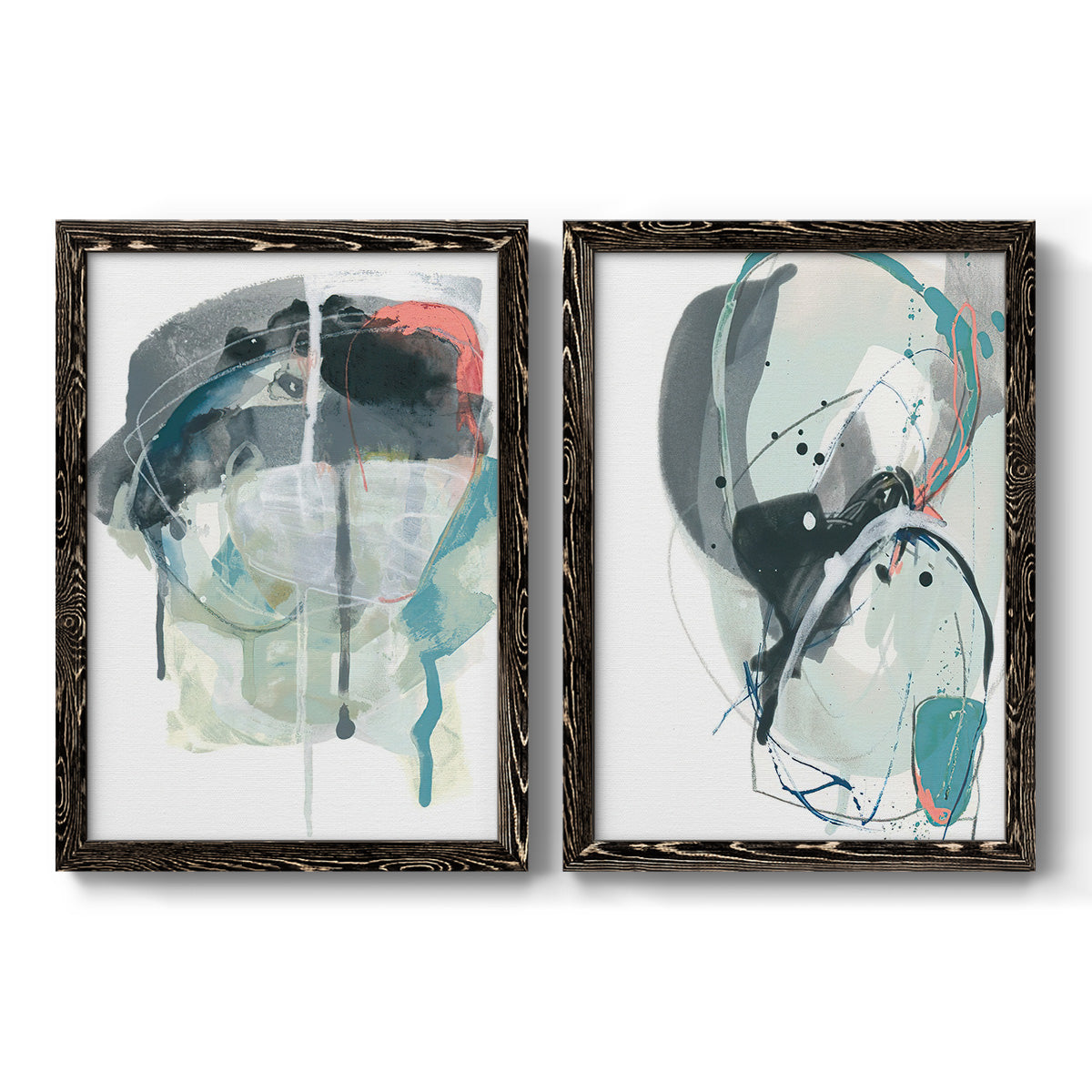 Stone Aperture III - Premium Framed Canvas 2 Piece Set - Ready to Hang