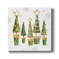 Golden Christams Trees-Premium Gallery Wrapped Canvas - Ready to Hang