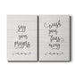 Say Your Prayers Premium Gallery Wrapped Canvas - Ready to Hang - Set of 2 - 8 x 12 Each