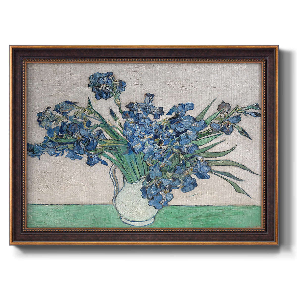 Irises II - Ornate Framed Canvas Print