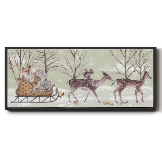 Christmas Time Collection D - Floater Framed Canvas Print