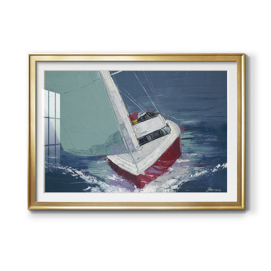 Day Sailing Premium Framed Print - Ready to Hang