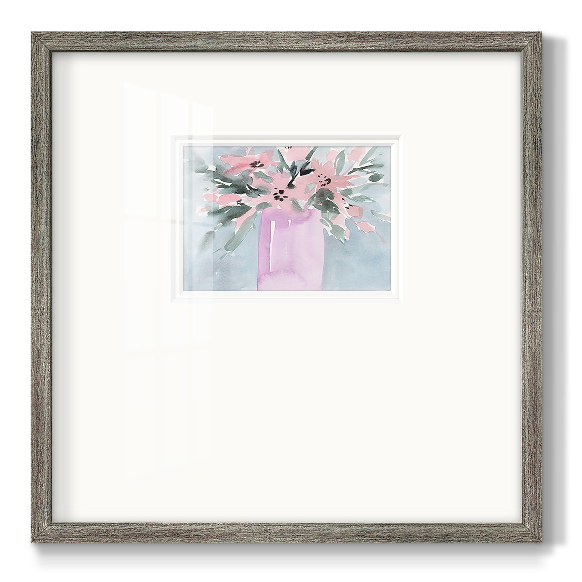 Broken Flowers I Premium Framed Print Double Matboard