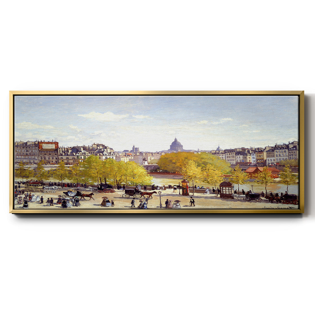 Que Du Lourve, 1867 - Floater Framed Canvas Print