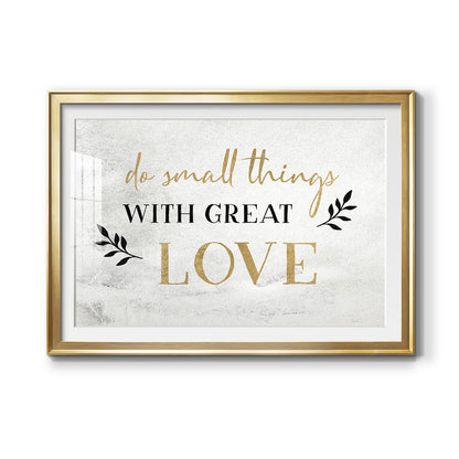 Small Things Gold Premium Framed Print - Ready to Hang