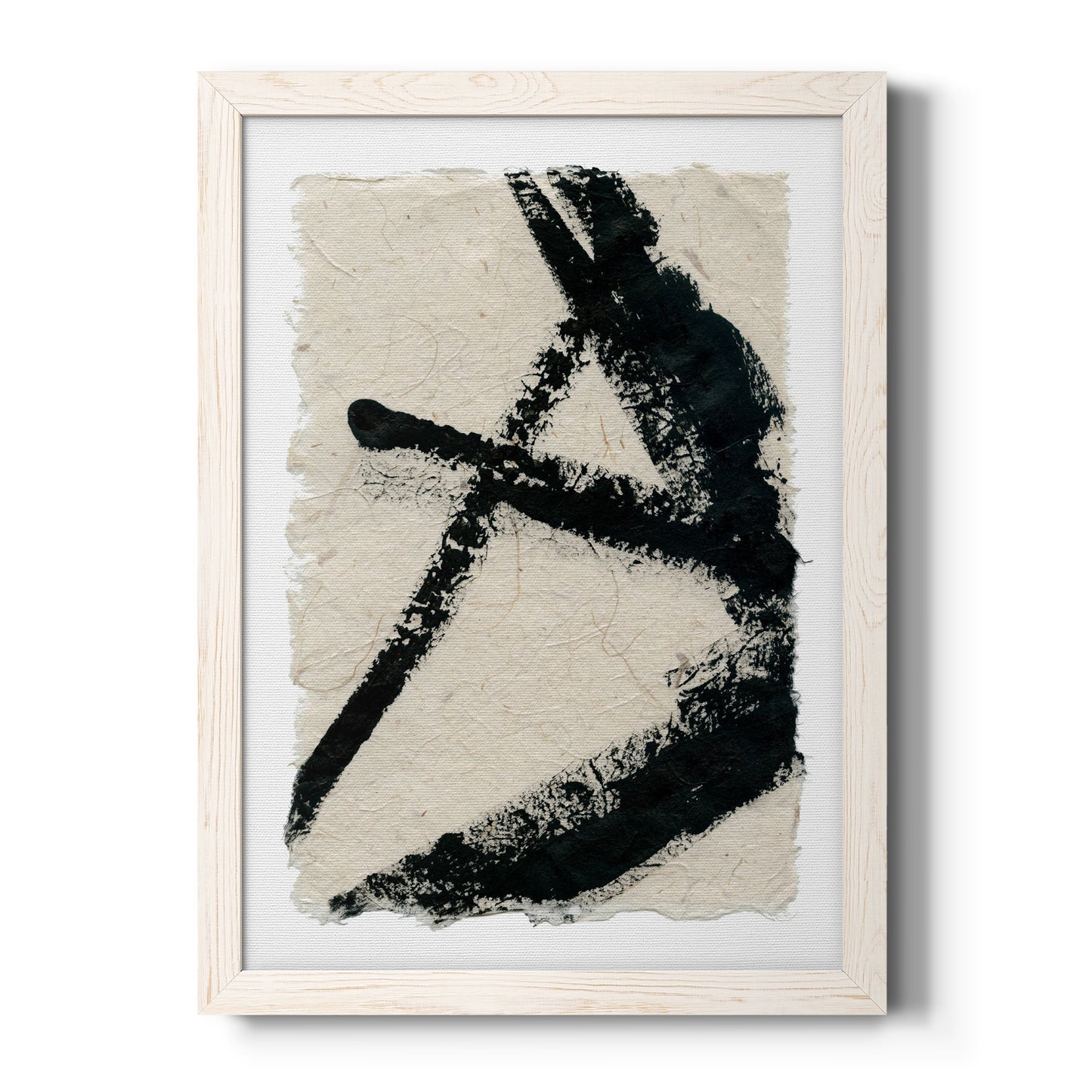 Lines Crossed I - Barnwood Framed Canvas Print