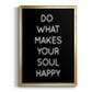 Soul Happy - Modern Framed Canvas Print