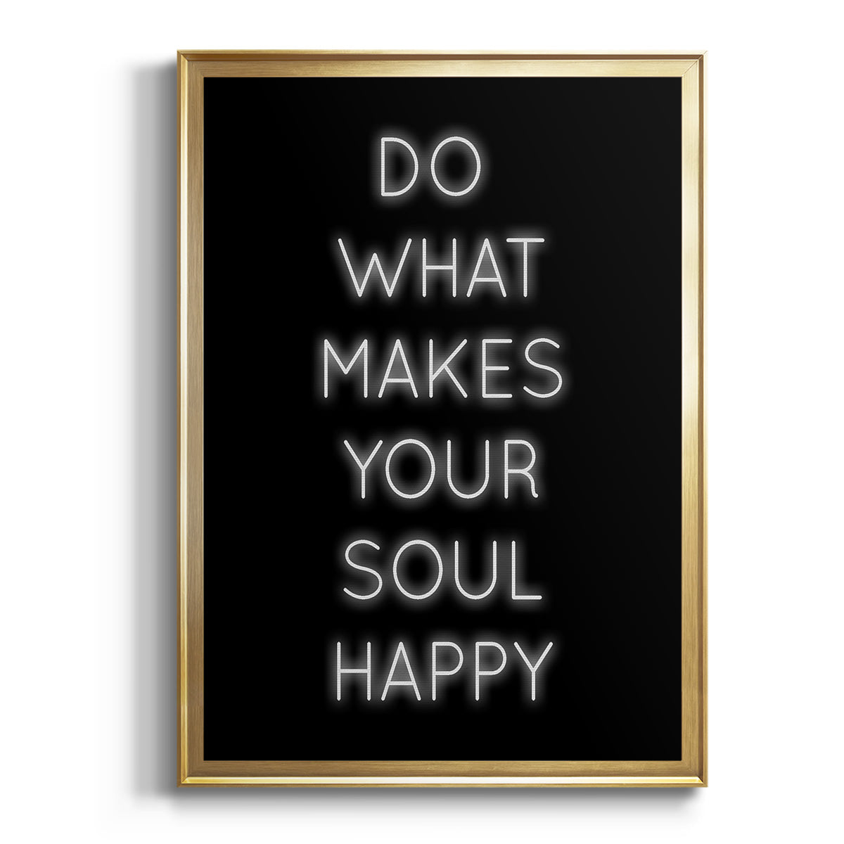 Soul Happy - Modern Framed Canvas Print