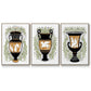 Greek Vases I - Floater Framed Canvas Set