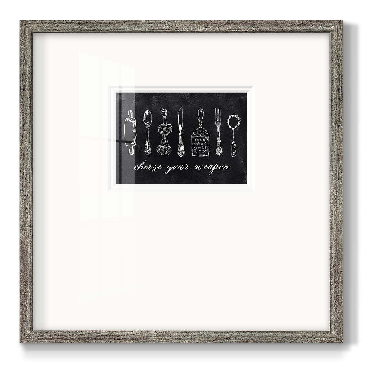 Choose Your Weapon Premium Framed Print Double Matboard