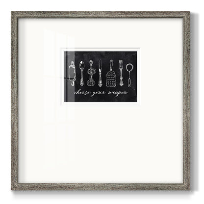 Choose Your Weapon Premium Framed Print Double Matboard