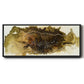 Bonded Gold I - Floater Framed Canvas Print