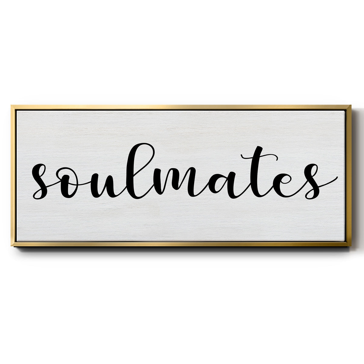 Soulmates - Floater Framed Canvas Print