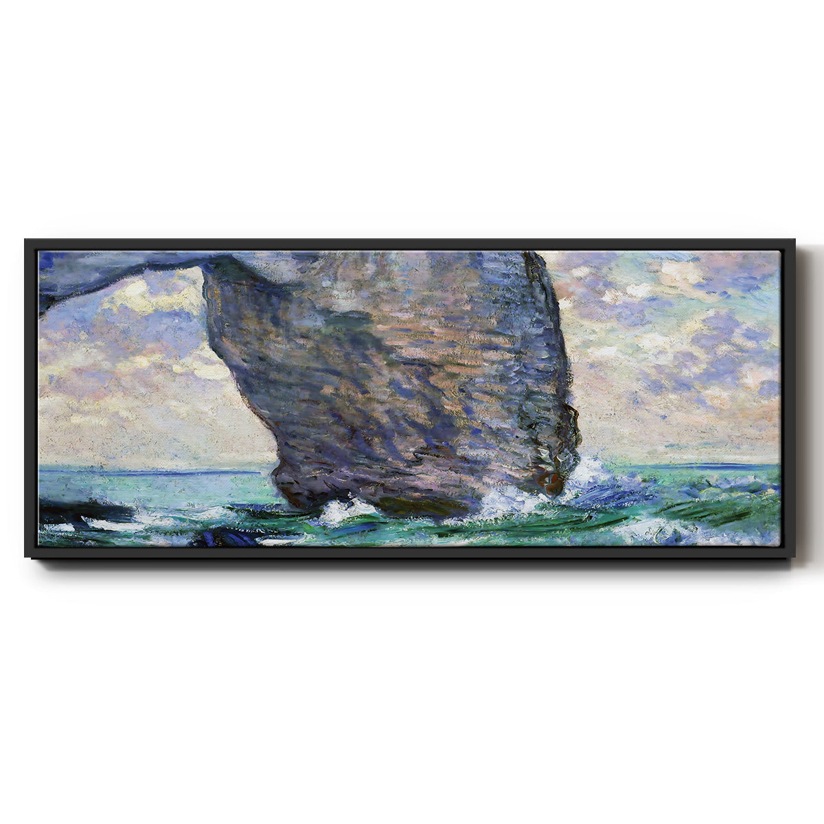 The Manneport, Seen from Below, 1883 - Floater Framed Canvas Print