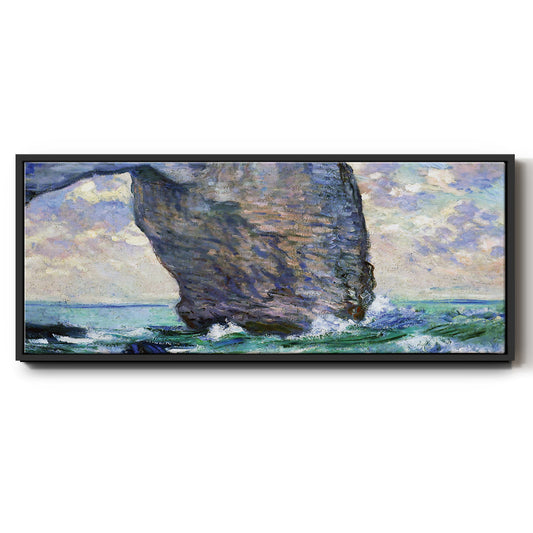 The Manneport, Seen from Below, 1883 - Floater Framed Canvas Print