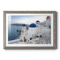 Santorini Sunrise - Barnwood Framed Art Print