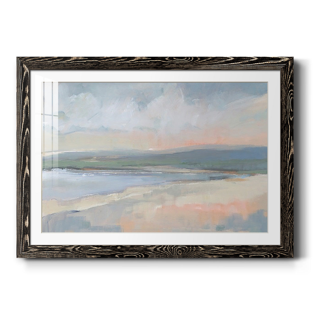 Coastal Study I - Barnwood Framed Art Print