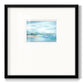 Silhouette Sunset - Double Matboard Framed Print
