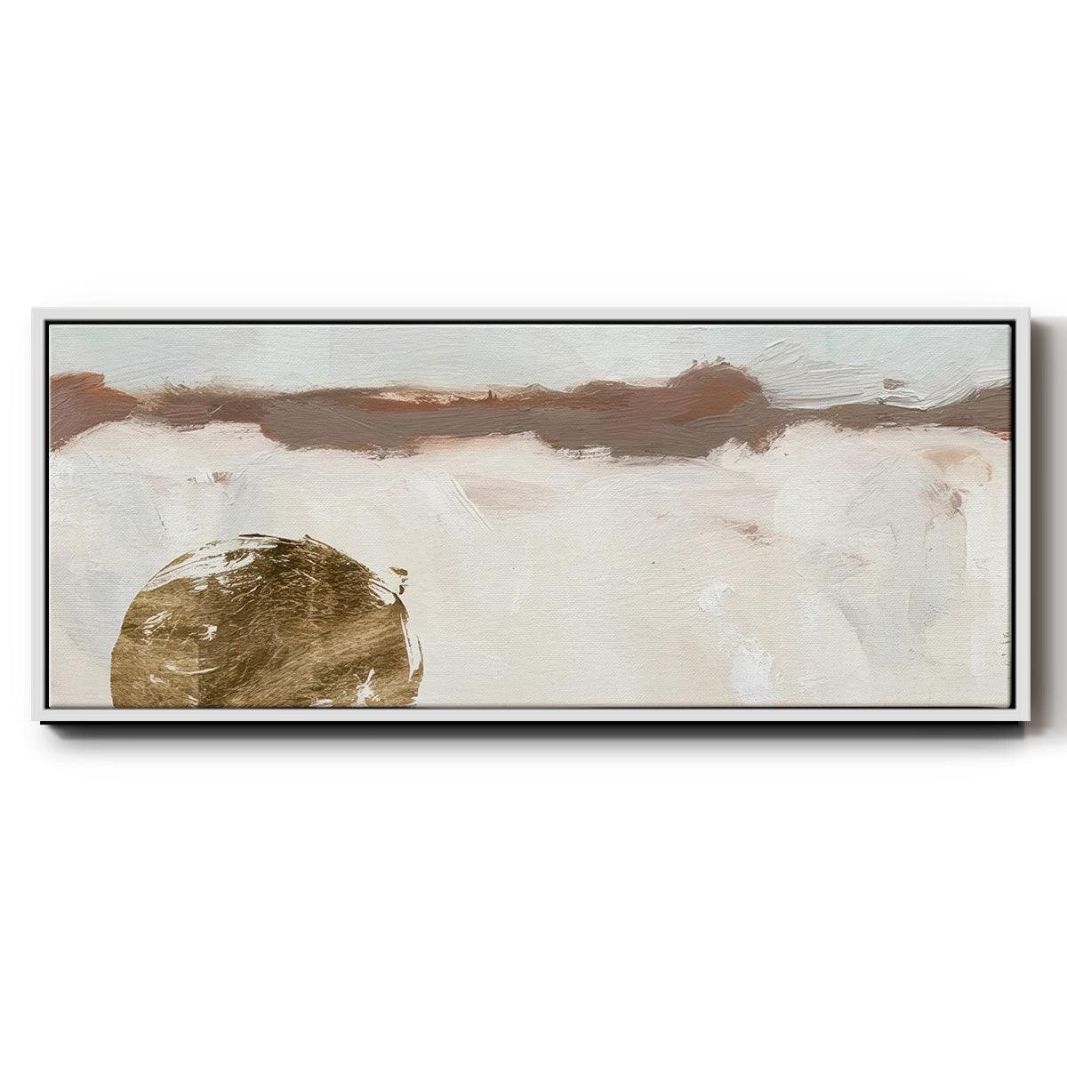 Winter Medallion I - Floater Framed Canvas Print